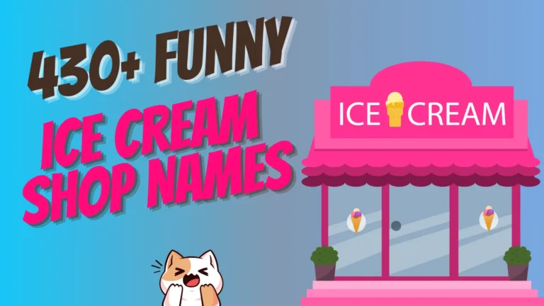 431+ Funny Ice Cream Shop Names Generator